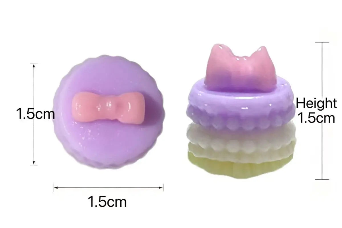 Kawaii Mini Bow-Topped Layered Cake Squishy - Realistic 3D Dessert Toy