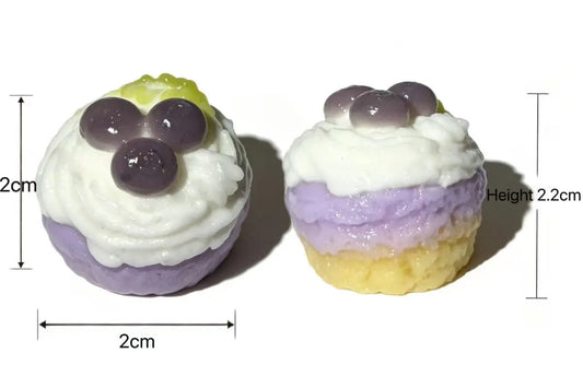Kawaii Mini Berry Cupcake Squishy - Realistic 3D Creamy Dessert Toy