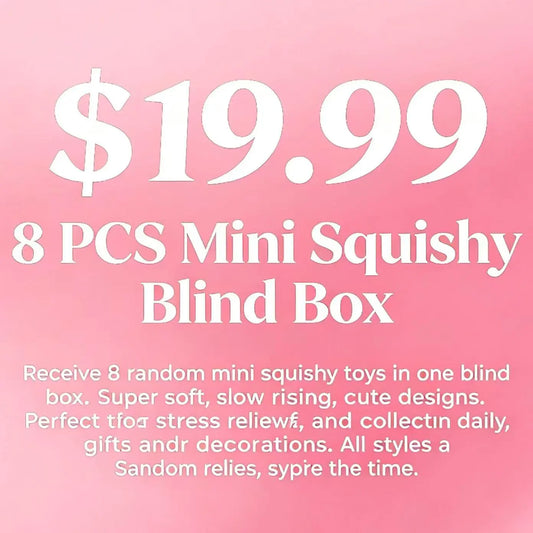 8 PCS Kawaii Mini Squishy Blind Box - Super Soft Slow Rising Dessert Toy Set