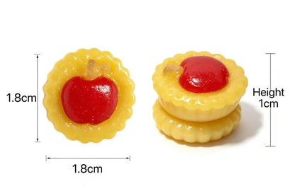 Cute Mini Apple Glazed Biscuit Squishy - Realistic 3D Food Toy