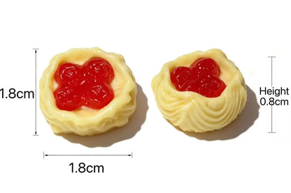 Kawaii Mini Berry-Jam Danish Squishy - Realistic 3D Butter Pastry Toy