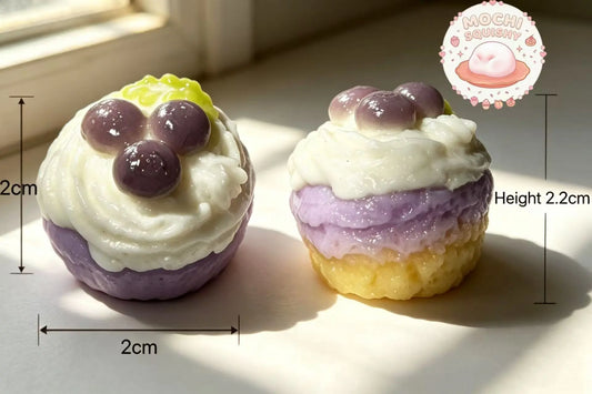 Kawaii Mini Berry Cupcake Squishy - Realistic 3D Creamy Dessert Toy
