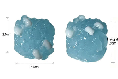 Glazed Icy Crystal Cluster Squishy - Realistic 3D Miniature Fidget Healing Toy