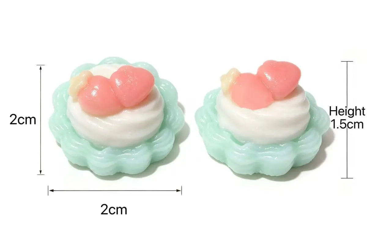 Kawaii Mini Peach-Topped Cream Tart Squishy - Realistic 3D Dessert Toy